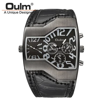Oulm Man Watch Wide Leather Band Big Dial Watches Men Outdoor Sports Wristwatch Luxury Male Quartz Clock reloj hombre
Oulm Man Watch Wide Leather Band Big Dial Watches Men Outdoor Sports Wristwatch Luxury Male Quartz Clock reloj hombre