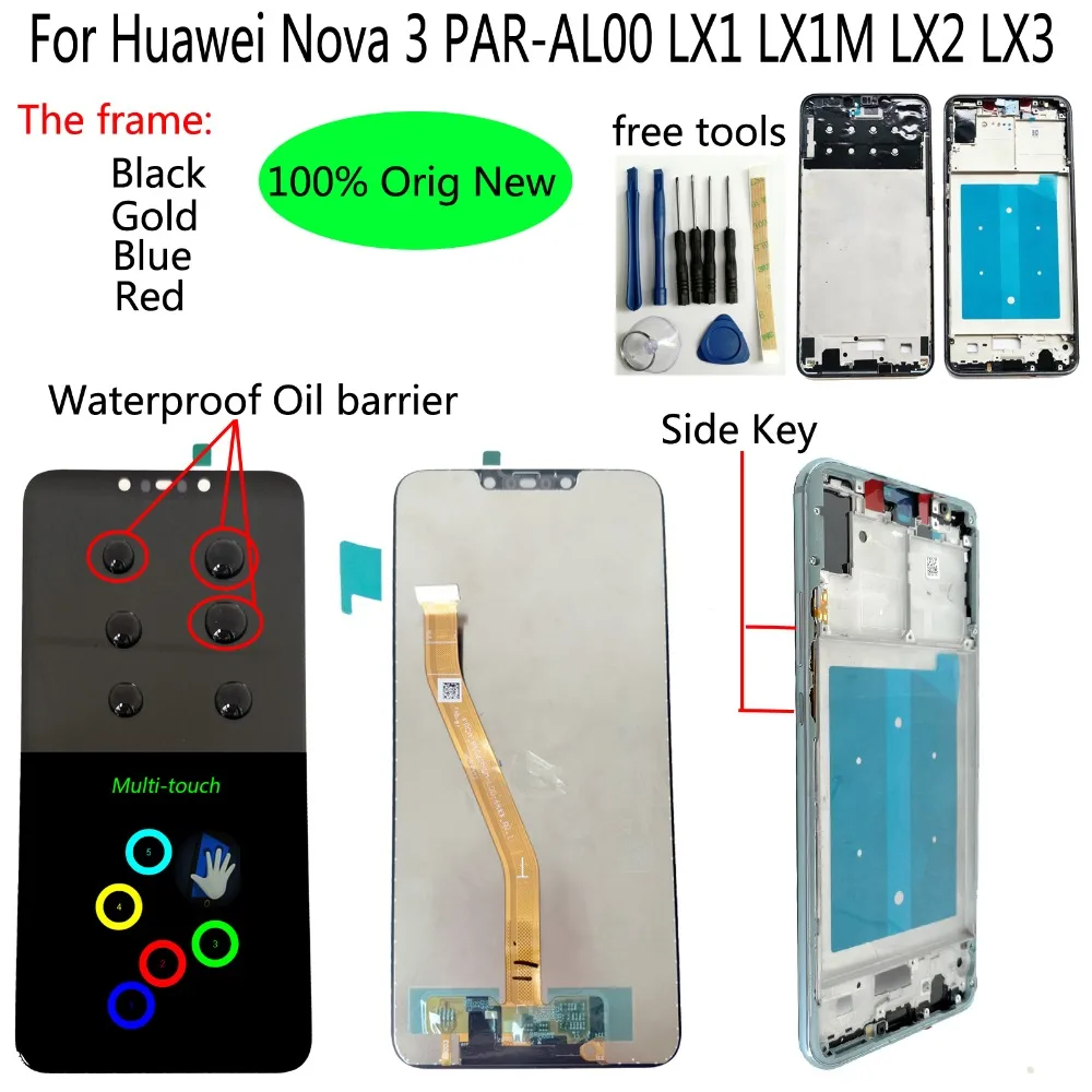 Shyueda 100% Orig New AAA+ +Frame For Huawei Nova 3 PAR-AL00 LX1 LX1M LX2 LX3 LCD Display Touch Screen Digitizer + Side Button
Shyueda 100% Orig New AAA+ +Frame For Huawei Nova 3 PAR-AL00 LX1 LX1M LX2 LX3 LCD Display Touch Screen Digitizer + Side Button