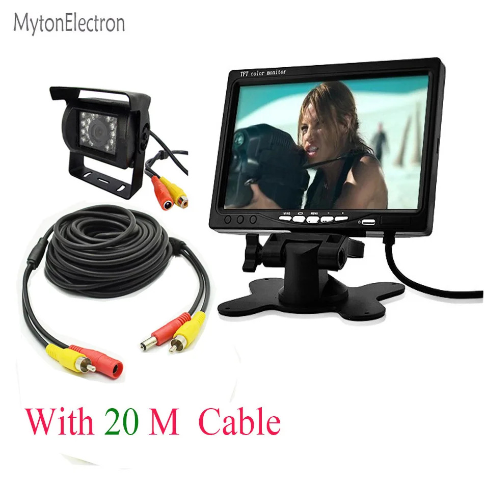 10M 15M 20M Night vision Parking Backup Rear View Camera / DVD / VCD + 800*480 LED Screen 7 inch Car Bus truck 24V Monitor
10M 15M 20M Night vision Parking Backup Rear View Camera / DVD / VCD + 800*480 LED Screen 7 inch Car Bus truck 24V Monitor
