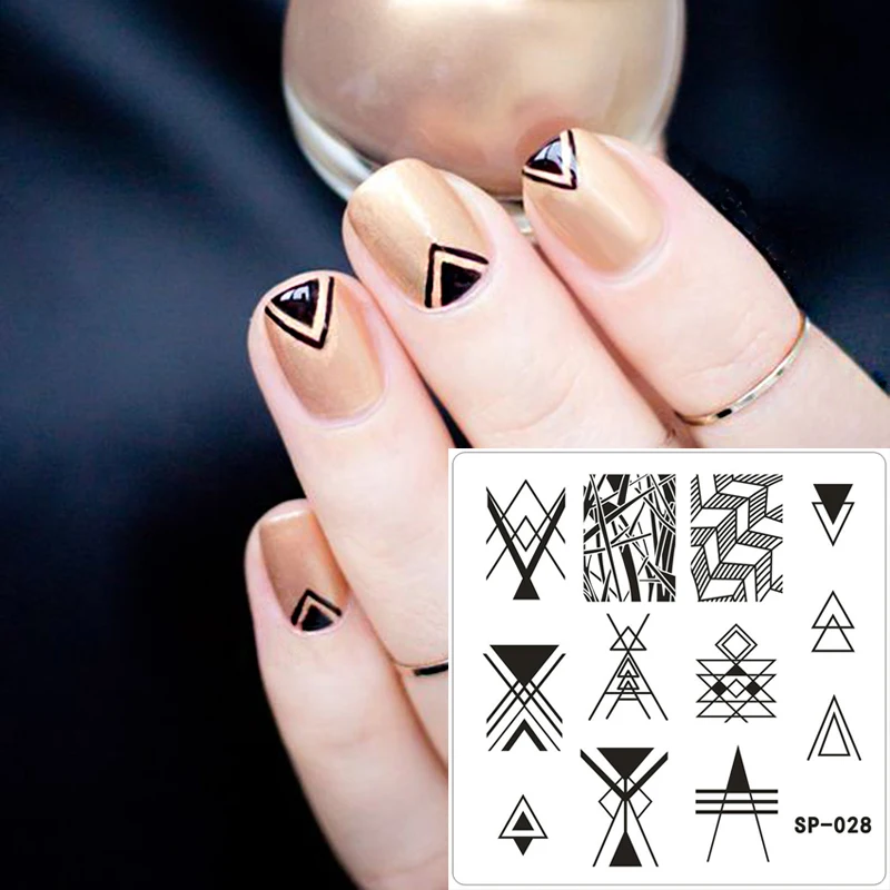 New Arrival Nail Decoration Tools 6*6cm Triangle Wave Geometry Pattern Nail Art Image Plate Stamping Template Stencil
New Arrival Nail Decoration Tools 6*6cm Triangle Wave Geometry Pattern Nail Art Image Plate Stamping Template Stencil