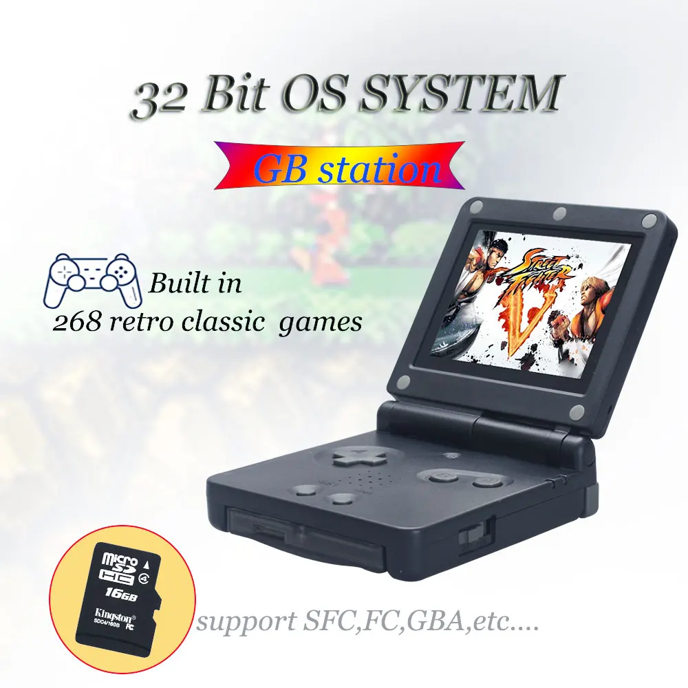 WOLSEN High Quality Retro Mini Game Station 32 Bit 268 classic game Handheld Game Console Download More Game For GB / NES
WOLSEN High Quality Retro Mini Game Station 32 Bit 268 classic game Handheld Game Console Download More Game For GB / NES