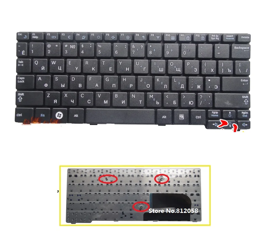 Новый RU клавиатура для Samsung N143 N145 N148 N148P N128 N150 N158 NB30 NB30P NB20 N102 NP-N100S русская черный |