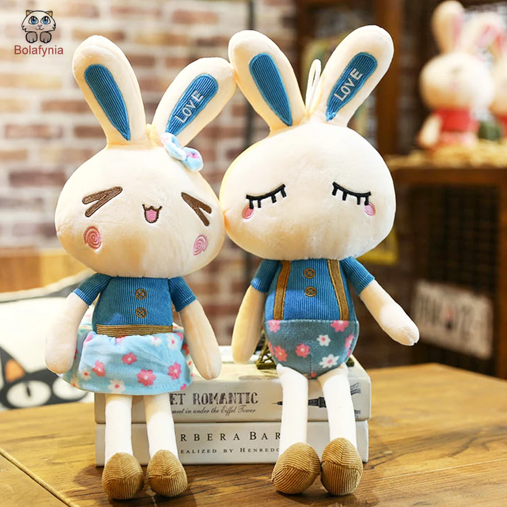 Children Plush Stuffed Toy New Stripe Couple Rabbit Doll Kids Christmas Birthday Valentine's Day Gift
Children Plush Stuffed Toy New Stripe Couple Rabbit Doll Kids Christmas Birthday Valentine's Day Gift
