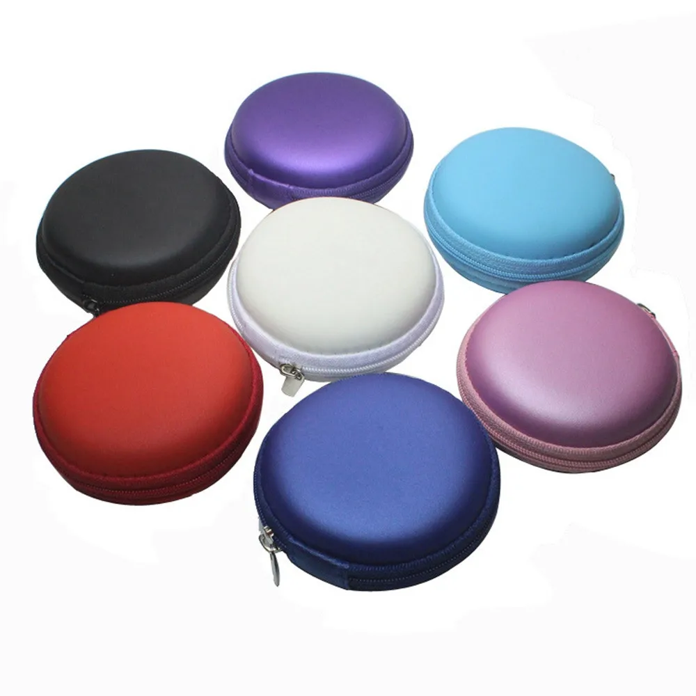 Portable Mini Round Hard Storage Case Bag for Earphone Headphone SD TF Cards Black Blue Pink Purple Red SkyBlue White *30
Portable Mini Round Hard Storage Case Bag for Earphone Headphone SD TF Cards Black Blue Pink Purple Red SkyBlue White *30