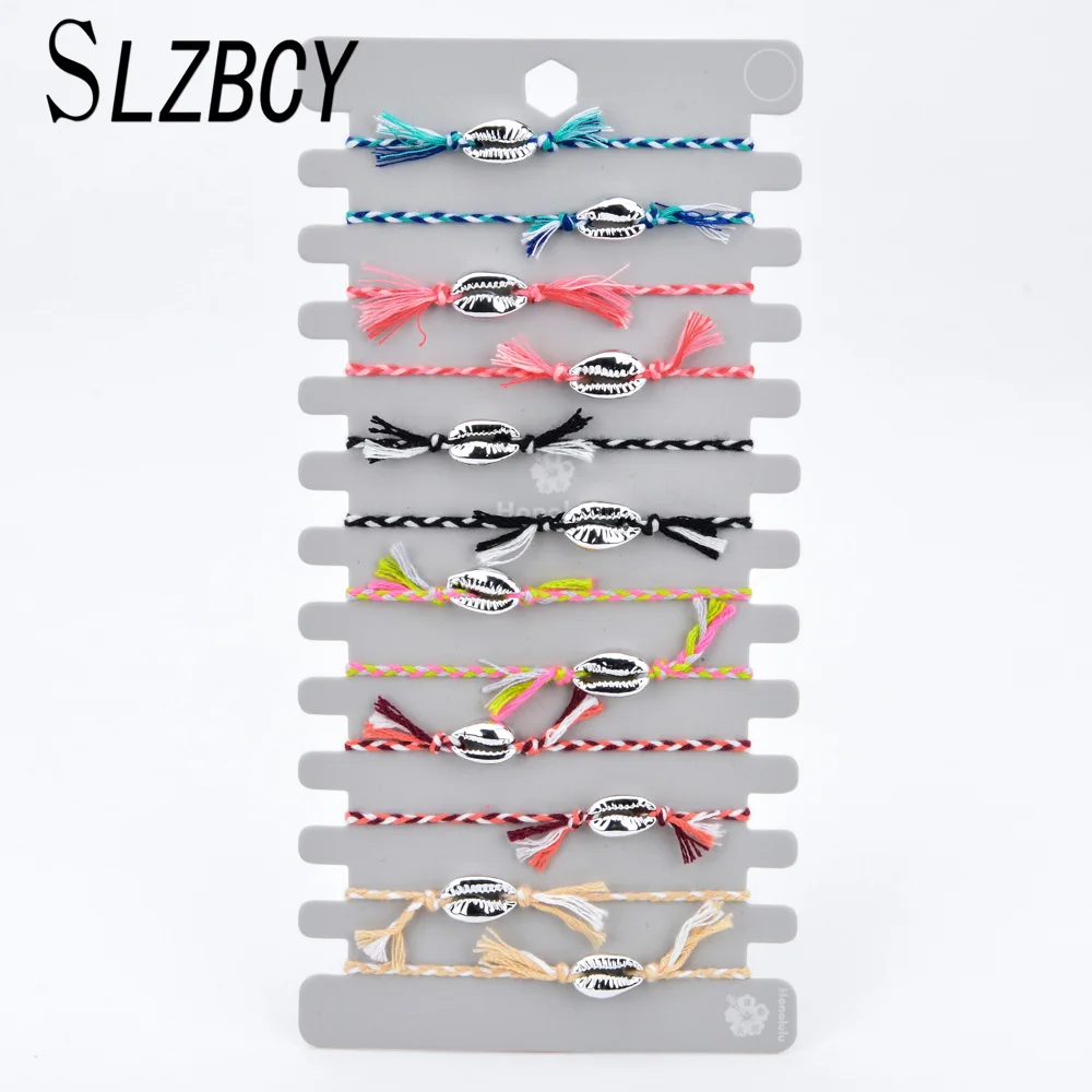 12PCS Handmade Colorful Braided Rope Bracelets For Women Girls Boho Jewelry Holiday Gift Adjustable Shell Charms Bracelet Bangle
12PCS Handmade Colorful Braided Rope Bracelets For Women Girls Boho Jewelry Holiday Gift Adjustable Shell Charms Bracelet Bangle