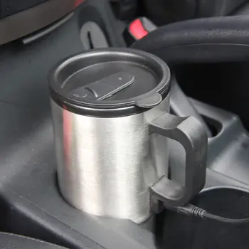 12V 450ml Stainless Steel Car Heated Cup Electronic Thermal Travel Mug Insulation Silver
12V 450ml Stainless Steel Car Heated Cup Electronic Thermal Travel Mug Insulation Silver