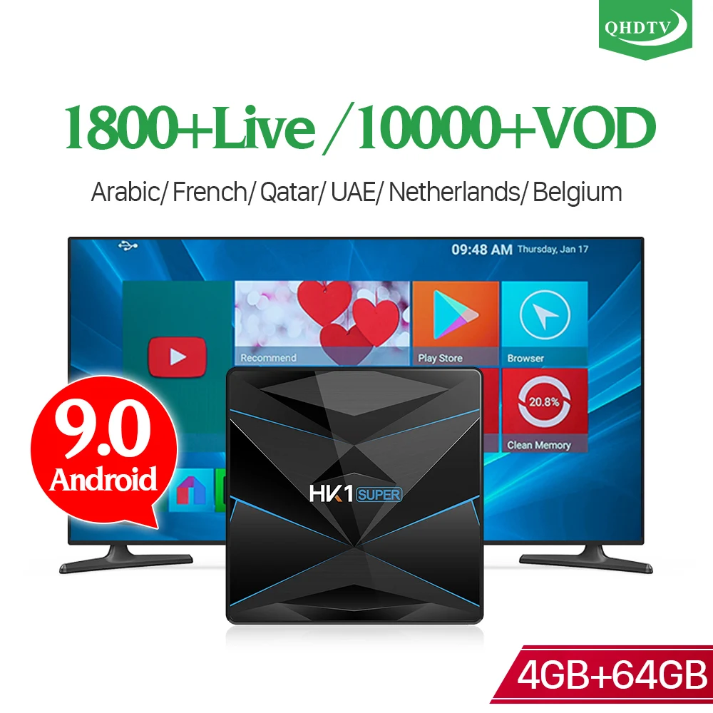 Android IPTV Arabic HK1Super smart Media player Dual-Band WIFI RK3318 QHDTV Code 4G 64G IPTV France Germany Africa IPTV box
Android IPTV Arabic HK1Super smart Media player Dual-Band WIFI RK3318 QHDTV Code 4G 64G IPTV France Germany Africa IPTV box
