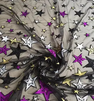 2style sexy Pentagram sequin Polyester embroidery Mesh lace fabric Plant flower wedding dress costume DIY patches fabric A042
2style sexy Pentagram sequin Polyester embroidery Mesh lace fabric Plant flower wedding dress costume DIY patches fabric A042