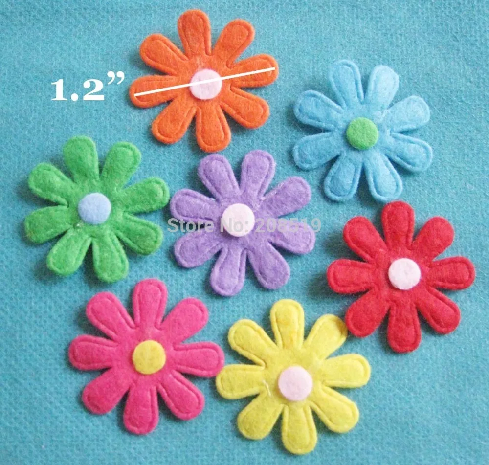 PANNOL Multicolors flower appliques mix 200pcs 30mm felt floral patches for craft design DIY scrapbooking
PANNOL Multicolors flower appliques mix 200pcs 30mm felt floral patches for craft design DIY scrapbooking