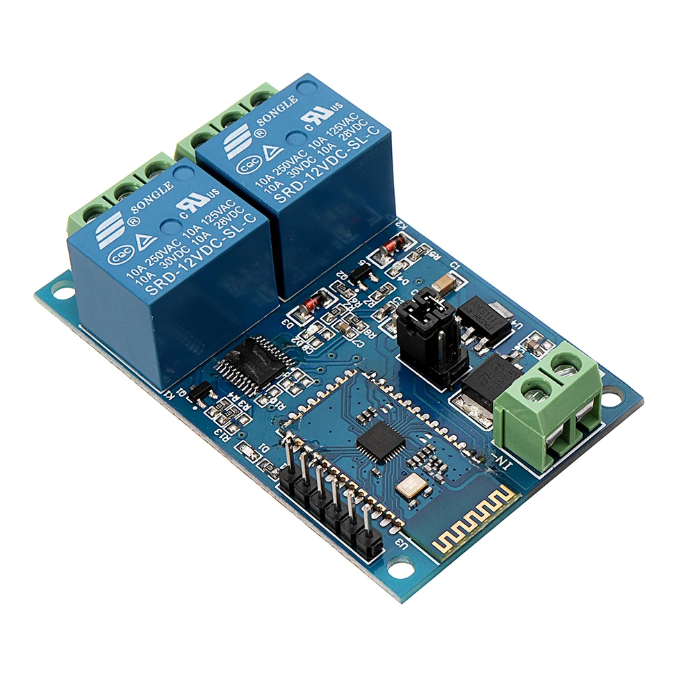 NEW DC12V 2 Channel bluetooth Relay IOT Smart Home APP Remote Control Switch Module
NEW DC12V 2 Channel bluetooth Relay IOT Smart Home APP Remote Control Switch Module