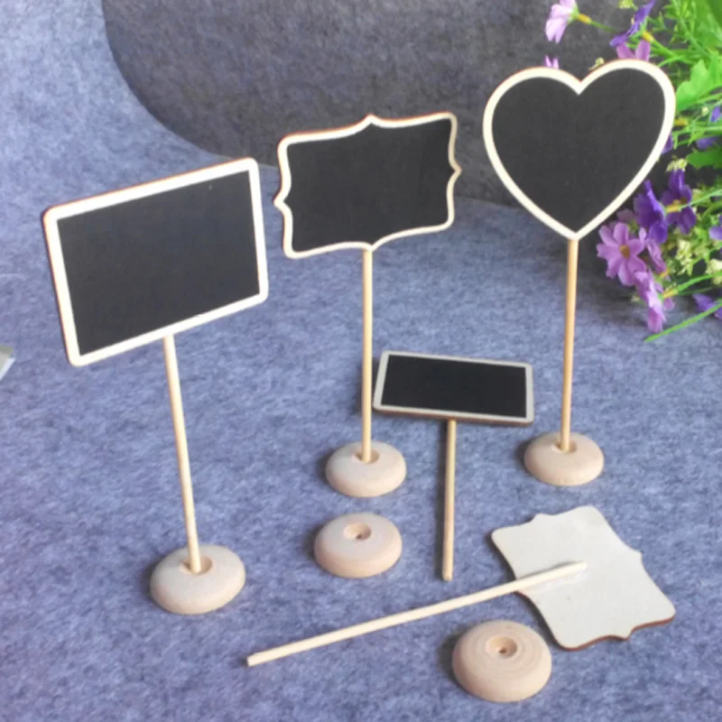 1 Set Lovely Wedding Decoration Mini Chalkboard Blackboard Seat Stand Lolly Heart Retangle Pattern Christmas Party Tags
1 Set Lovely Wedding Decoration Mini Chalkboard Blackboard Seat Stand Lolly Heart Retangle Pattern Christmas Party Tags
