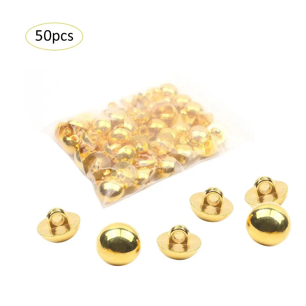 50 Pieces Small Full Dome Metal Buttons With Polished Gold Finish For Most Applications From Costume To Dress Wear
50 Pieces Small Full Dome Metal Buttons With Polished Gold Finish For Most Applications From Costume To Dress Wear