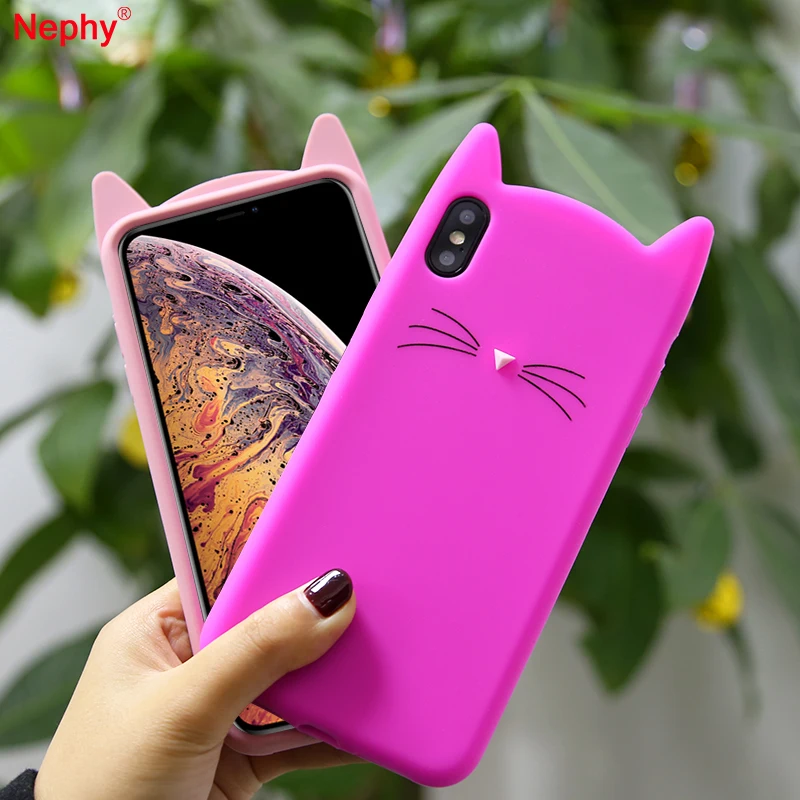 Nephy Cat ear style Soft Phone Case For iPhone 6 6s 7 8 Plus X XR XS Max Cute animal design Silcone Protective back cover
Nephy Cat ear style Soft Phone Case For iPhone 6 6s 7 8 Plus X XR XS Max Cute animal design Silcone Protective back cover