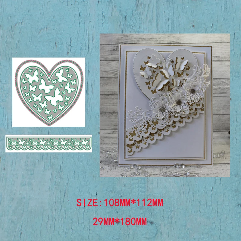 LLove CCraft Butterfly Heart Metal Cutting Dies for DIY Scrapbooking Album Paper Cards Decorative Crafts Embossing Die Cut
LLove CCraft Butterfly Heart Metal Cutting Dies for DIY Scrapbooking Album Paper Cards Decorative Crafts Embossing Die Cut