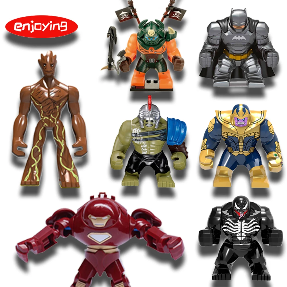 Superheroes Thanos Iron Man Figures Marvel Carnage Thor Loki Compatible with LEGOing Educational Toys for Child Building Blocks
Superheroes Thanos Iron Man Figures Marvel Carnage Thor Loki Compatible with LEGOing Educational Toys for Child Building Blocks
