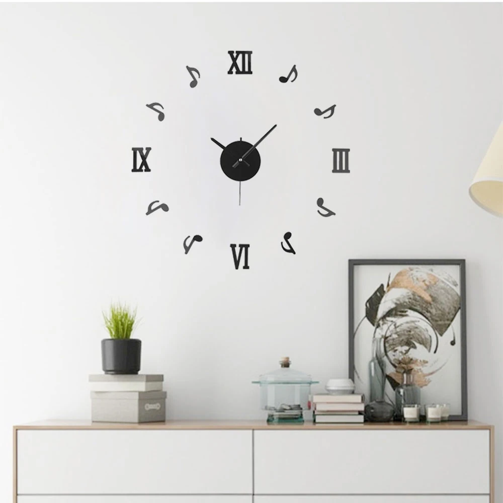 27'' DIY 3D Acrylic Musical Note Wall Clocks Stickers 2019 New Arrivals Quartz Clock Needles Modern Home Decor Relogio De Parede
27'' DIY 3D Acrylic Musical Note Wall Clocks Stickers 2019 New Arrivals Quartz Clock Needles Modern Home Decor Relogio De Parede