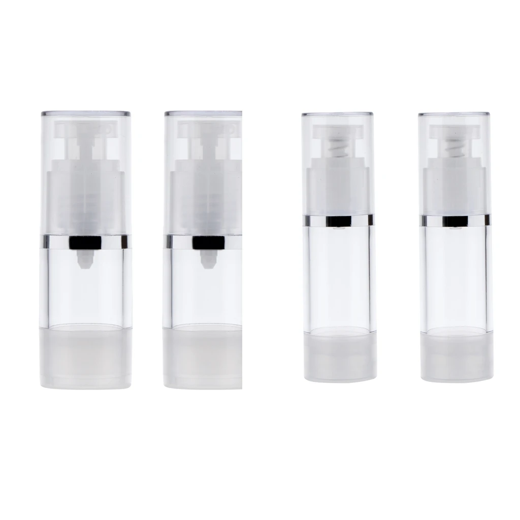 4Pcs Refillable Cosmetic Cream Lotions Pump Airless Bottle Tube Containers for Travel, 15ML & 30ML
4Pcs Refillable Cosmetic Cream Lotions Pump Airless Bottle Tube Containers for Travel, 15ML & 30ML
