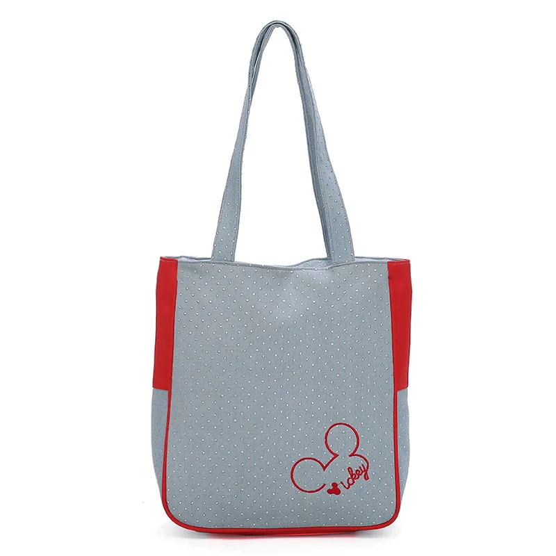 Disney Mickey mouse diaper Bag Shoulder Cartoon lady Tote Large Capacity Women canvas bag fashion hand travel beach bag
Disney Mickey mouse diaper Bag Shoulder Cartoon lady Tote Large Capacity Women canvas bag fashion hand travel beach bag