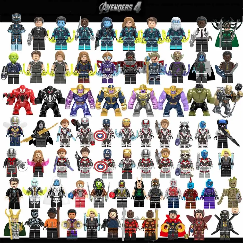 Marvel Avengers 4 Endgame Building Blocks Bricks Captain America Iron Man Thanos Hulk Loki Thor Spider Figures Toys for Kids
Marvel Avengers 4 Endgame Building Blocks Bricks Captain America Iron Man Thanos Hulk Loki Thor Spider Figures Toys for Kids