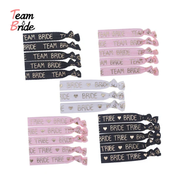 Team Bride 10 pcs Bachelorette Party Bracelet Bride To Be Tribe Hand Band Head Rope Hair Accessories Hen Night Wedding Supplies
Team Bride 10 pcs Bachelorette Party Bracelet Bride To Be Tribe Hand Band Head Rope Hair Accessories Hen Night Wedding Supplies