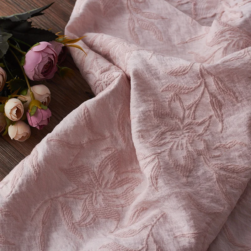 cotton Jacquard embroidery pink 3D flowers fabric spring skirt dress fabric tissu doux tela suave 0.5meter
cotton Jacquard embroidery pink 3D flowers fabric spring skirt dress fabric tissu doux tela suave 0.5meter