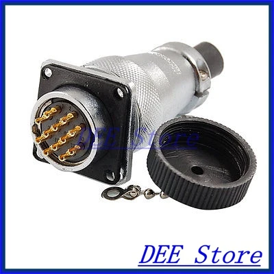 PLS24-12 Waterproof 12 Pins Aviation Circular Connector AC 250V 7A 
PLS24-12 Waterproof 12 Pins Aviation Circular Connector AC 250V 7A