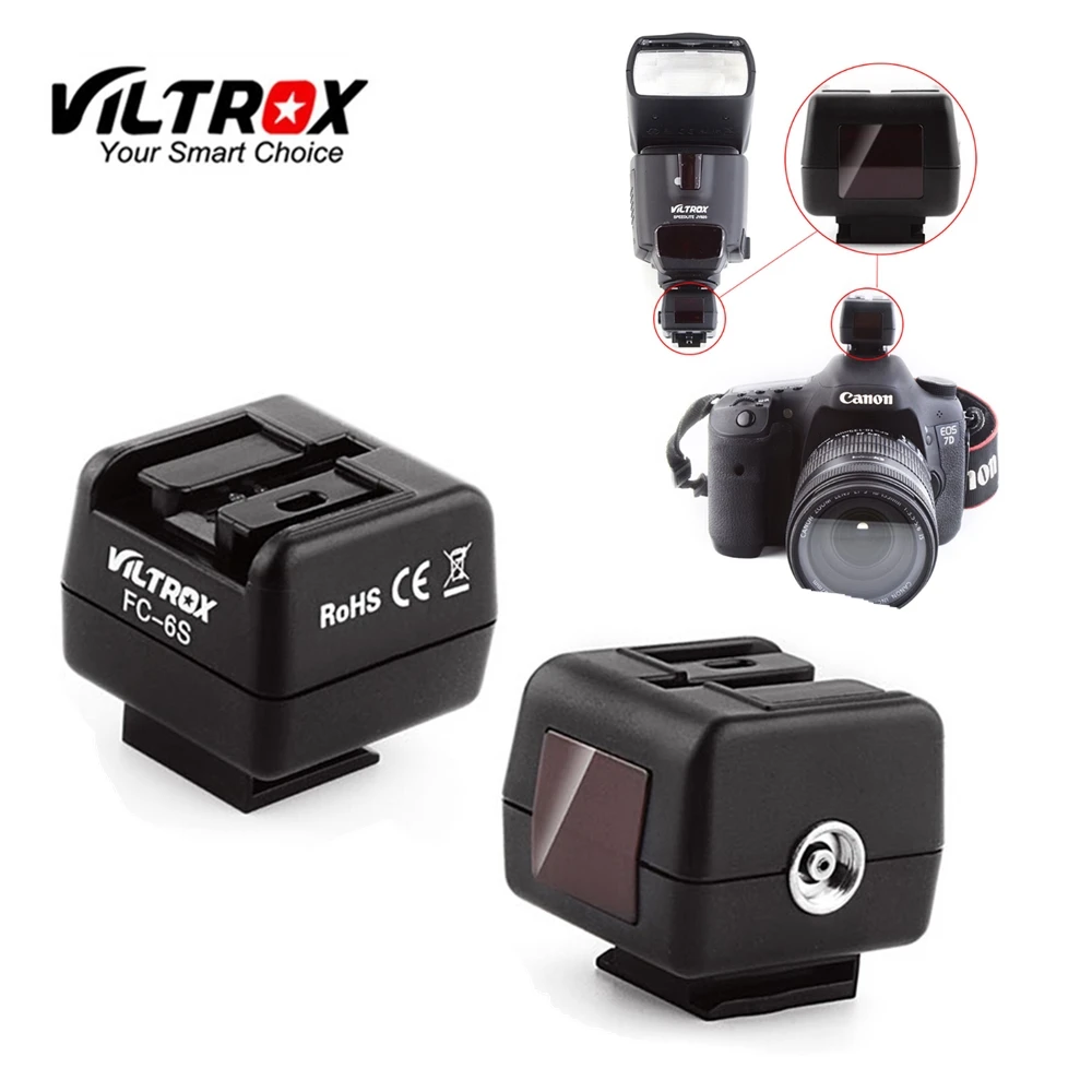 Viltrox FC-6S HotShoe Wireless Flash Light Controller Optical Slave Trigger Adapter for Sony Minolta Flash to Canon Nikon Camera
Viltrox FC-6S HotShoe Wireless Flash Light Controller Optical Slave Trigger Adapter for Sony Minolta Flash to Canon Nikon Camera