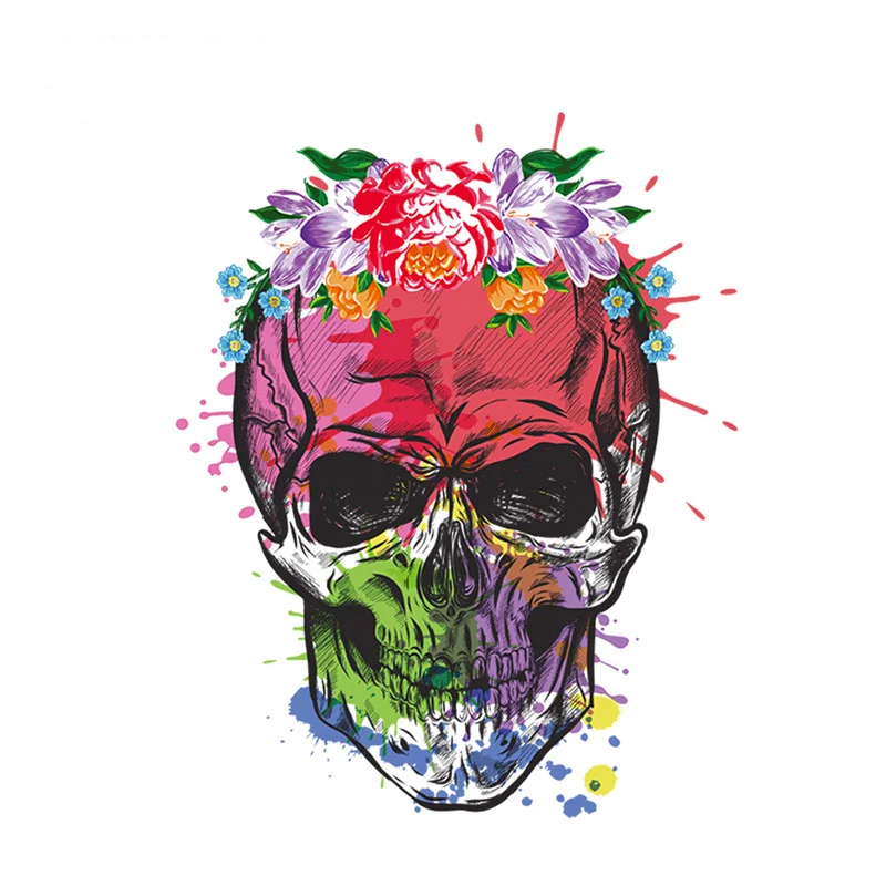 Flower Skulls Iron Appliques For Clothing Heat Transfer DIY Accessory Clothing Deco Badges Washable New Design Clothes Applique
Flower Skulls Iron Appliques For Clothing Heat Transfer DIY Accessory Clothing Deco Badges Washable New Design Clothes Applique