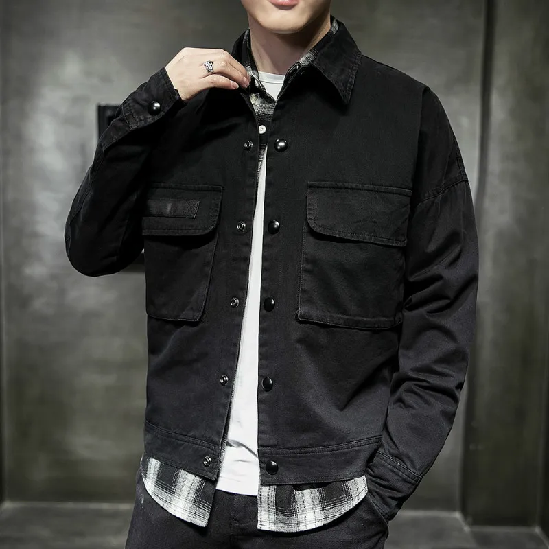 Full of Design Feeling Mens Jackets and Coats Hip Hop Japanese Streetwear Black Solid Cotton Feel Good Chamarras Para Hombre
Full of Design Feeling Mens Jackets and Coats Hip Hop Japanese Streetwear Black Solid Cotton Feel Good Chamarras Para Hombre