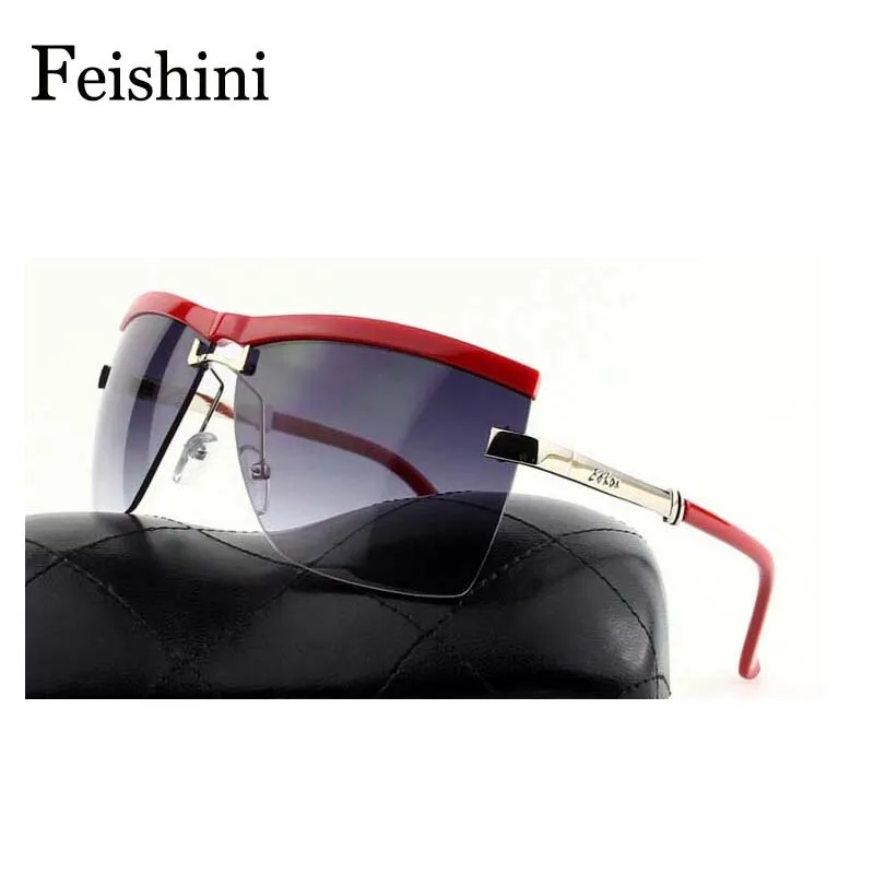 FEISHINI High quality Semi-Rimless Sunglasses vintage Classic UV400 bright oversized sunglasses women brand designer oculos
FEISHINI High quality Semi-Rimless Sunglasses vintage Classic UV400 bright oversized sunglasses women brand designer oculos