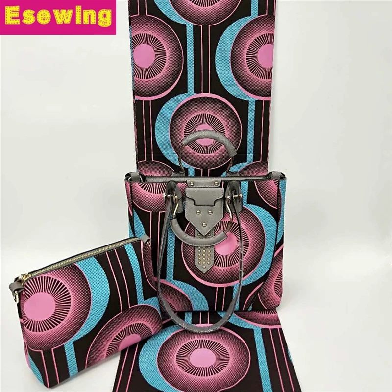 Esewing 2019 Nigerian Wax Print Fabric Handbag African wax prints fabric Handbag and matching latest Ankara wax fabric Blue
Esewing 2019 Nigerian Wax Print Fabric Handbag African wax prints fabric Handbag and matching latest Ankara wax fabric Blue