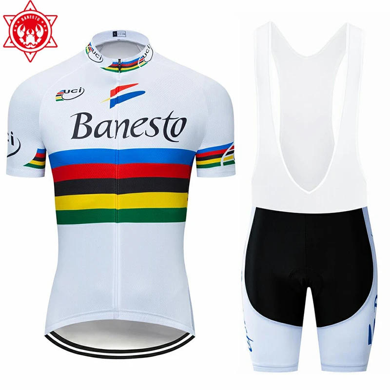 Banesto 2018 Pro Summer Cycling Jersey Set Mountain Bike Clothes MTB Bike Clothing Wear Maillot Ropa Ciclismo Men Cycling Set
Banesto 2018 Pro Summer Cycling Jersey Set Mountain Bike Clothes MTB Bike Clothing Wear Maillot Ropa Ciclismo Men Cycling Set