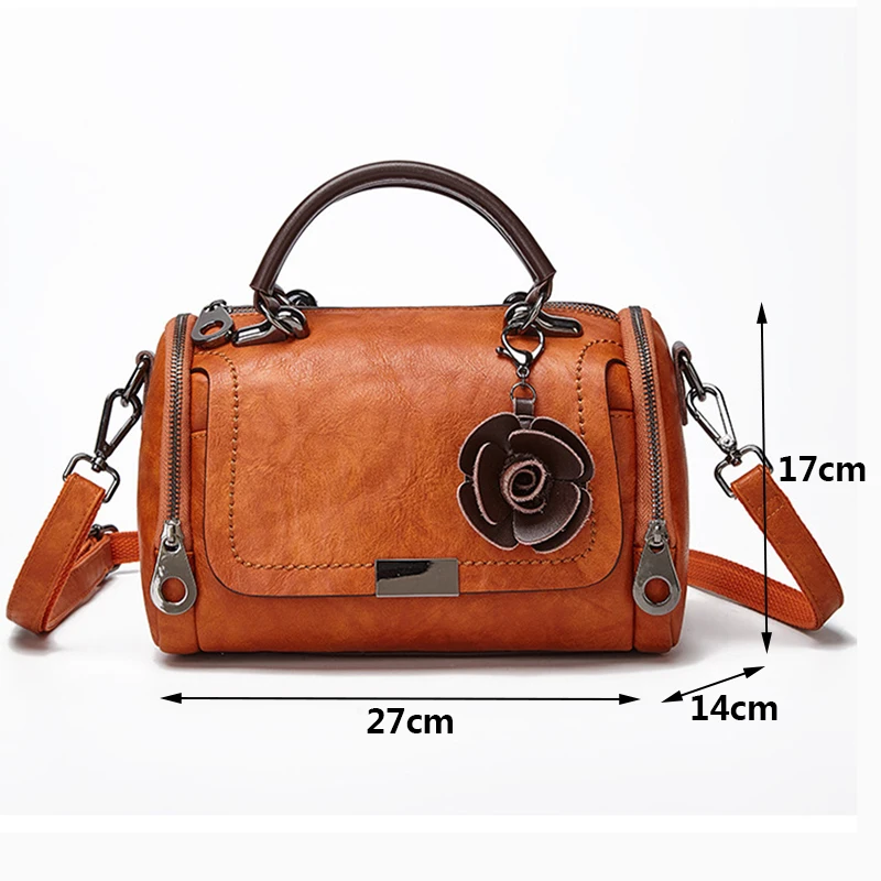 Women's Shoulder Handbag Rose Petal Flower Ladies Crossbody Bag (TWH29)