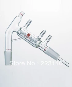 short path Distilling head, for volatile solvents, lower inner joint size:29/42, Top thermometer jonit:10/18
short path Distilling head, for volatile solvents, lower inner joint size:29/42, Top thermometer jonit:10/18