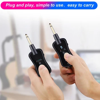 Wireless Guitar System Transmitter Audio Electric Guitar Receiver ABS Black Transmitter USB Charging Cable Guitar Tools
Wireless Guitar System Transmitter Audio Electric Guitar Receiver ABS Black Transmitter USB Charging Cable Guitar Tools