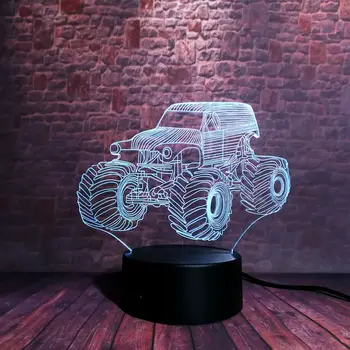 Flash 3D Nightlight Visual Illusion LED 7 Colors Changing Light Flashing Off-Road Vehicle SUV Car Model Toys
Flash 3D Nightlight Visual Illusion LED 7 Colors Changing Light Flashing Off-Road Vehicle SUV Car Model Toys
