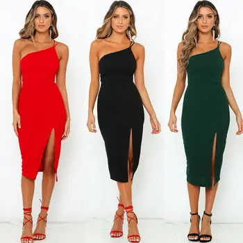 US Women's Sleeveless Split Bodycon Dress Spaghetti Strap Evening Party Beach Dresses Pencil High Slit Fashion Solid Sexy
US Women's Sleeveless Split Bodycon Dress Spaghetti Strap Evening Party Beach Dresses Pencil High Slit Fashion Solid Sexy