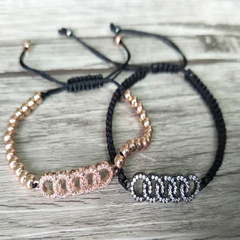 5Pcs Micro Pave CZ The 5 circle Connector Charm gold Beads Bracelet Braided Macrame handcraft Jewelry Xmas Gift BG128
5Pcs Micro Pave CZ The 5 circle Connector Charm gold Beads Bracelet Braided Macrame handcraft Jewelry Xmas Gift BG128