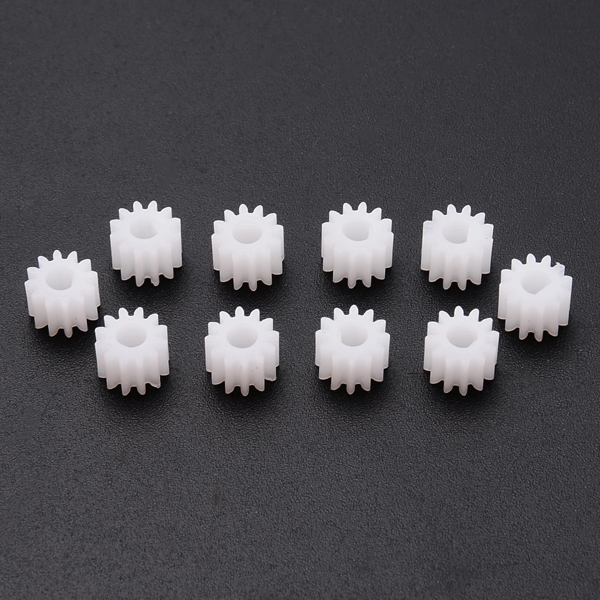 10pcs 8T-56T Teeth 0.5 Modulus DIY Spindle Plastic Gear Toy Car Motor Gearbox