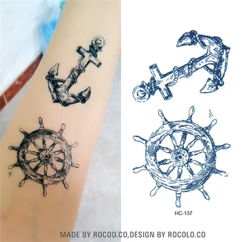 HC1137 Waterproof Temporary Tattoo Sticker Viking Sailor Cultural Anchor Rudder Design Flash Tattoo Body Art Fake Tattoo Sticker
HC1137 Waterproof Temporary Tattoo Sticker Viking Sailor Cultural Anchor Rudder Design Flash Tattoo Body Art Fake Tattoo Sticker