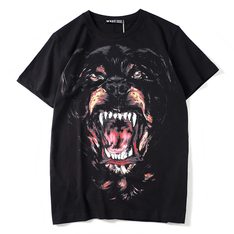 New Summer Top Short Sleeve Dog Head Printed T Shirt Female Loose Style Streetwear O Neck Tshirts Cotton Women Clothes 2019 B81
New Summer Top Short Sleeve Dog Head Printed T Shirt Female Loose Style Streetwear O Neck Tshirts Cotton Women Clothes 2019 B81