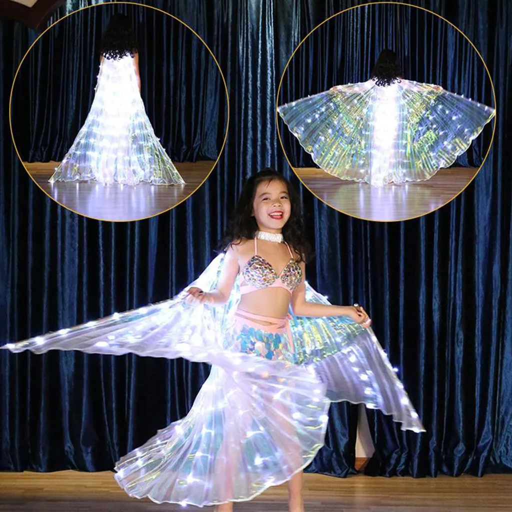 2019 Children LED Butterfly Wings Belly Dance Costumes Glowing Performance Clothing performance clothing Dance Costume
2019 Children LED Butterfly Wings Belly Dance Costumes Glowing Performance Clothing performance clothing Dance Costume