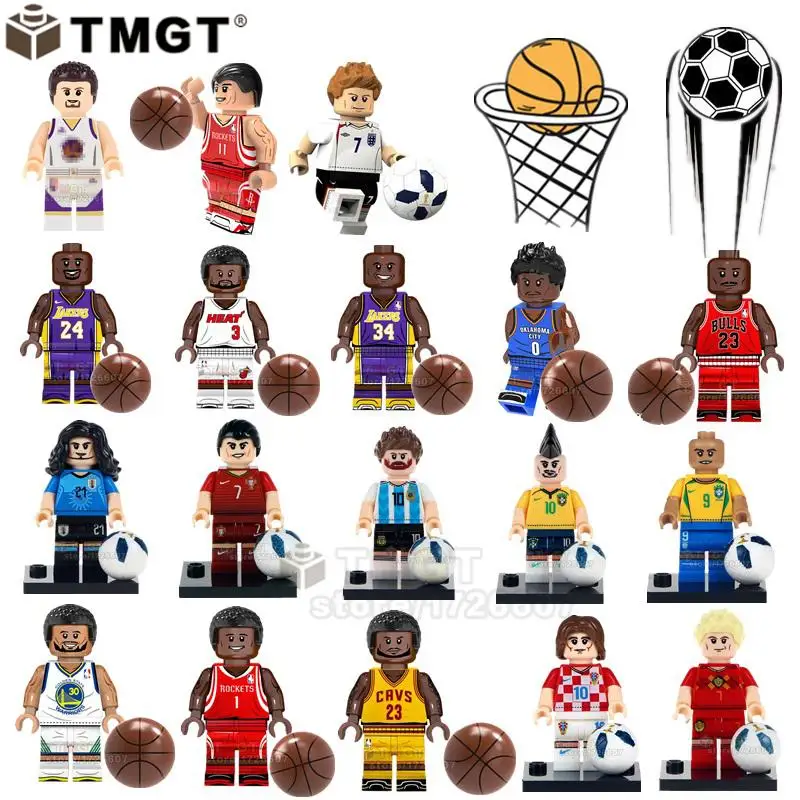 Single Basketball Soccer Player Star O'Neal James Ronaldo Messi Beckham Kobe Building Blocks Toys For Children
Single Basketball Soccer Player Star O'Neal James Ronaldo Messi Beckham Kobe Building Blocks Toys For Children
