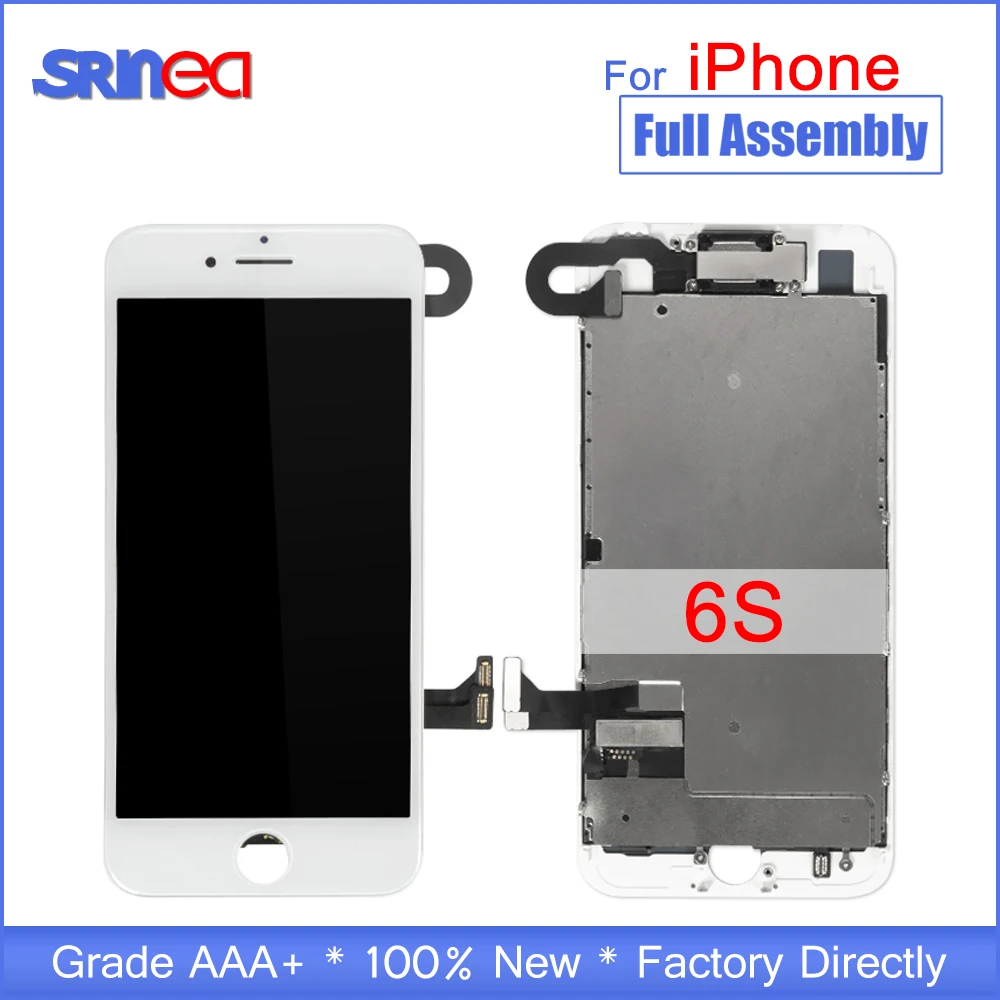 AAA Full Set 4.7" LCD Display For iPhone 6 S 6S Complete LCD Screen Touch Digitizer Full Assembly Replacement Home Button+Camera
AAA Full Set 4.7" LCD Display For iPhone 6 S 6S Complete LCD Screen Touch Digitizer Full Assembly Replacement Home Button+Camera