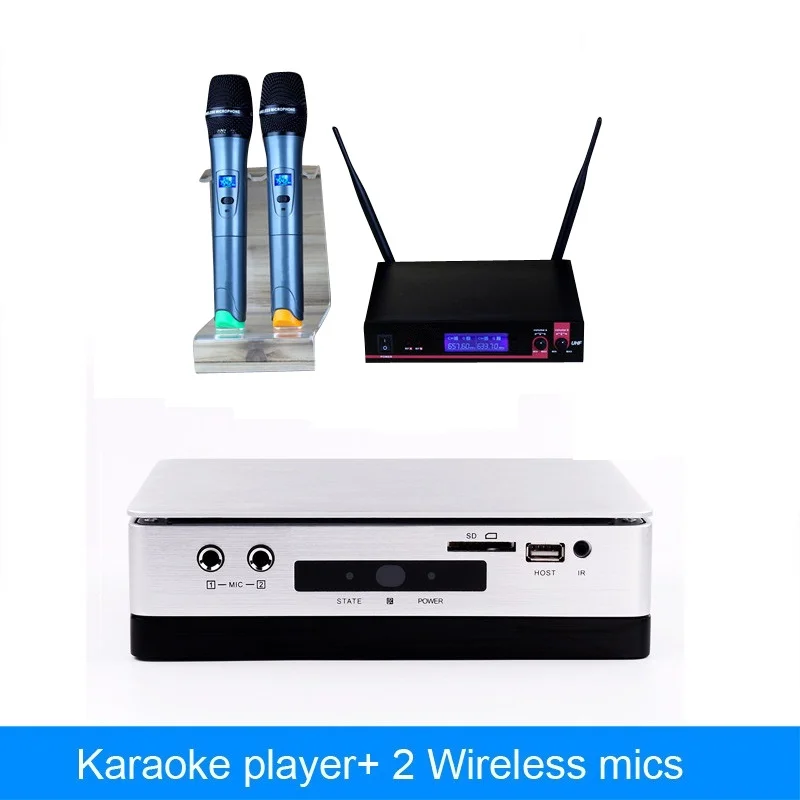 Home ktv HDD karaoke player machine system With 2TB hard driver include 42k songs plus wireless microphone
Home ktv HDD karaoke player machine system With 2TB hard driver include 42k songs plus wireless microphone