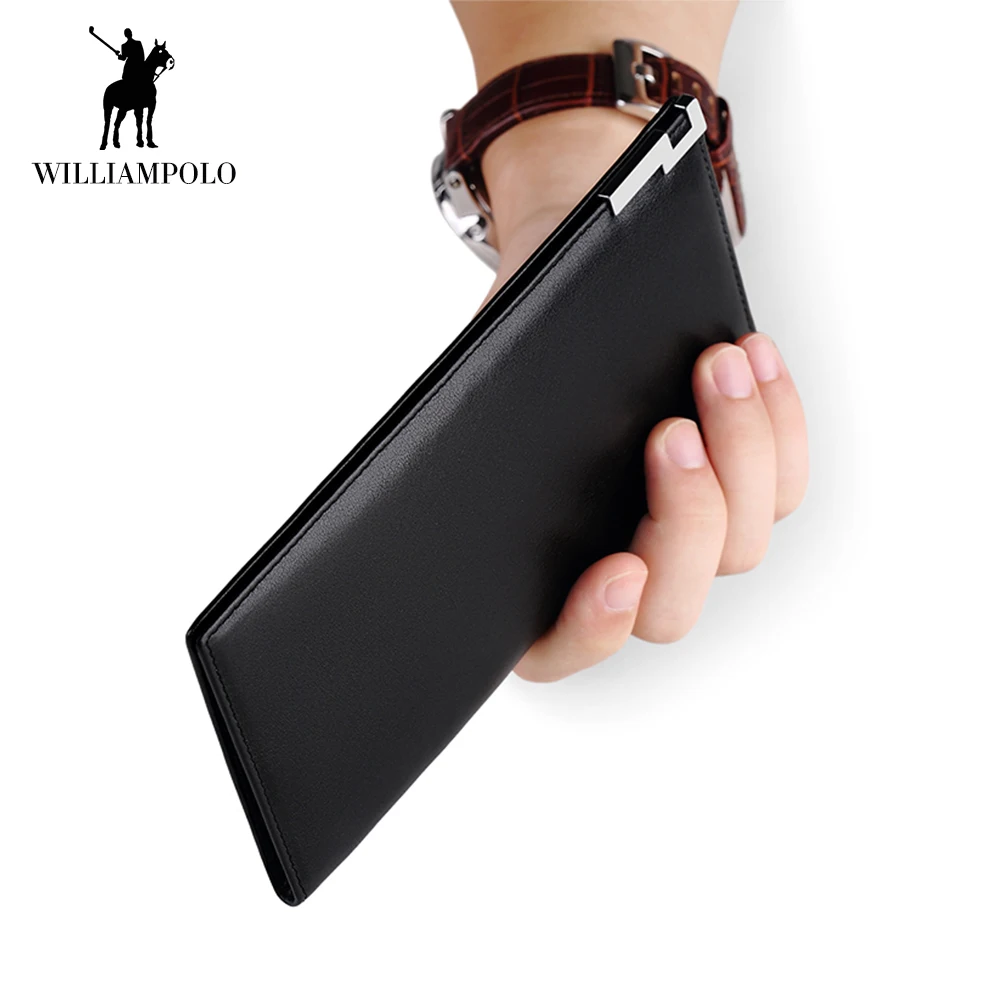 WilliamPOLO Brand Long Clutch Wallet Men Ultrathin Genuine Leather Credit Card Holder Organizer Bifold Handbag Multi Card Purse
WilliamPOLO Brand Long Clutch Wallet Men Ultrathin Genuine Leather Credit Card Holder Organizer Bifold Handbag Multi Card Purse