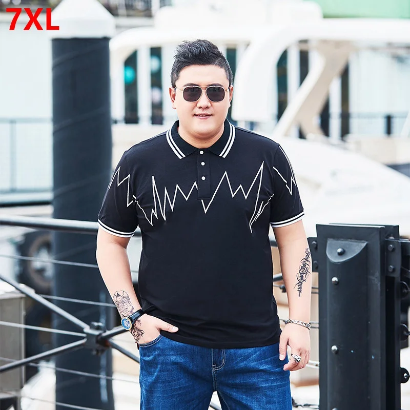 Summer tide oversized men's short-sleeved polo shirt 7XL 6XL plus fertilizer XL cotton loose collar shirt
Summer tide oversized men's short-sleeved polo shirt 7XL 6XL plus fertilizer XL cotton loose collar shirt