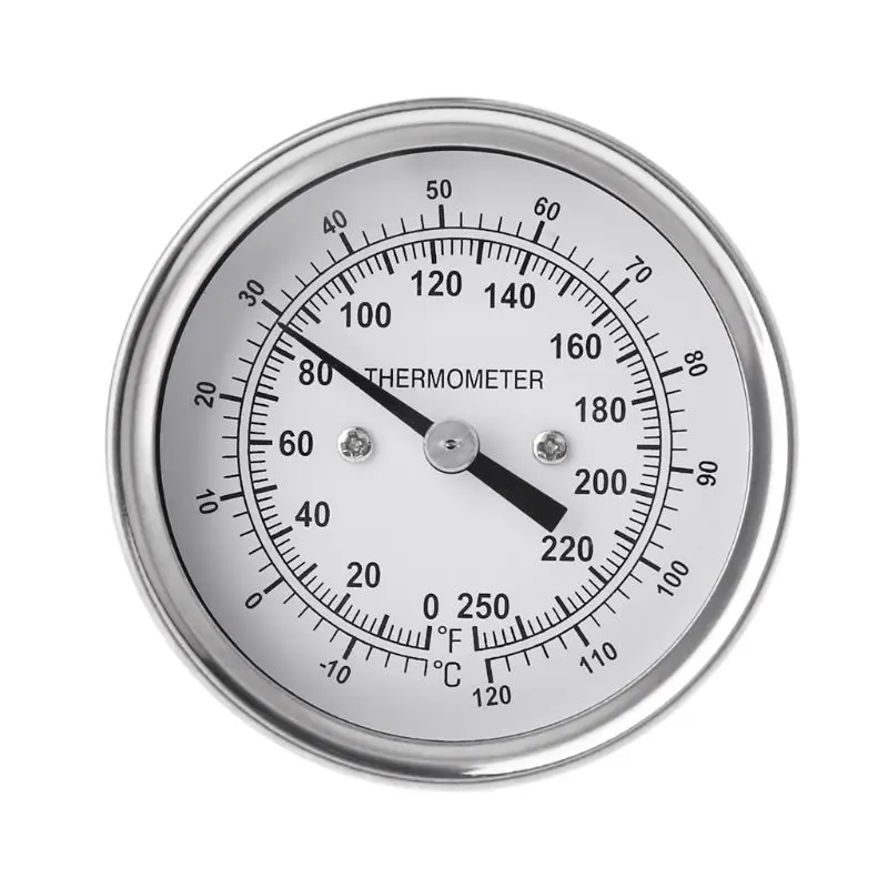 Home Brewing Thermometer Stainless Steel Celsius/Fahrenheit Water Temperature Meter Bimetal Temperature Sensor Probe
Home Brewing Thermometer Stainless Steel Celsius/Fahrenheit Water Temperature Meter Bimetal Temperature Sensor Probe