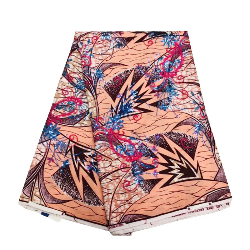 High Quality African Super Java Wax Fabric with Sequin Embroidery Super Africa Wax Fabrics 6 Yards Ankara Nigerian Cotton Fabric
High Quality African Super Java Wax Fabric with Sequin Embroidery Super Africa Wax Fabrics 6 Yards Ankara Nigerian Cotton Fabric