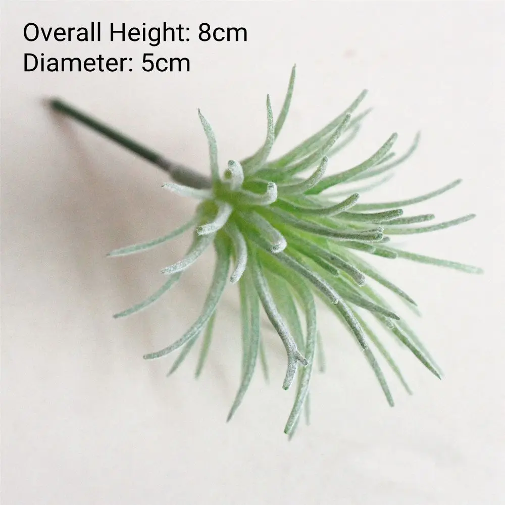 Green Artificial Succulents - Flocking Home Garden Decoration